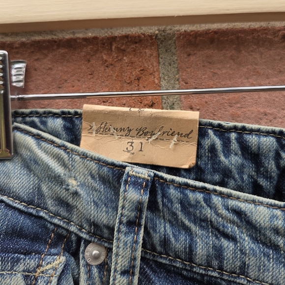 Denim & Supply Ralph Lauren Distressed Boyfriend Jeans Oceanside Wash Size 31 - Picture 4 of 10